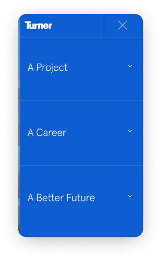 Turner Construction Megamenu